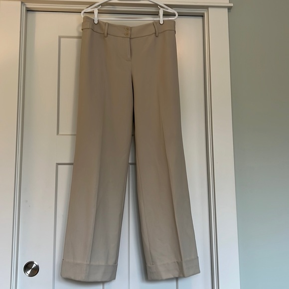 Loft Cream lined dress pant - Picture 1 of 6
